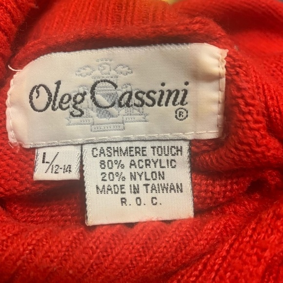 Oleg Cassini Vintage 80’s argyle sweater, size L - Picture 2 of 5
